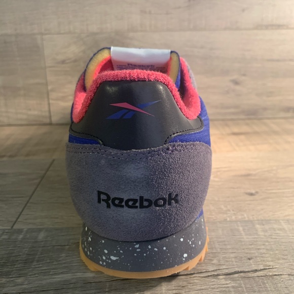 Reebok CL Leather Ripple MU Ash Grey Pink Purple - Picture 5 of 6